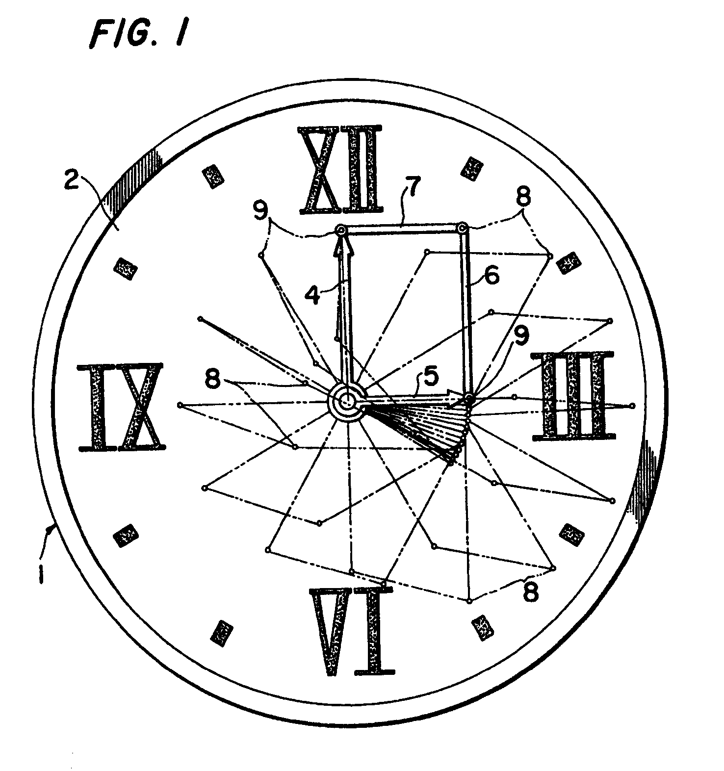 example of an ornamental mechanism for a clock